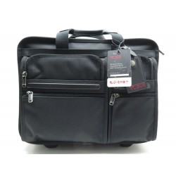 NEUF SAC DE VOYAGE TUMI 026104D4 CABINE TROLLEY TOILE NOIRE POCHE PC VALISE 650€