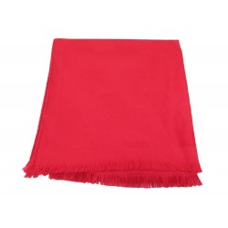 NEUF FOULARD HERMES ETOLE MOTIF H CACHEMIRE SOIE ROUGE SCARF CASHMERE SILK 870€