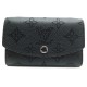 NEUF PORTE MONNAIE LOUIS VUITTON ANAE CUIR MONOGRAM MAHINA NOIR COINS PURSE 400€