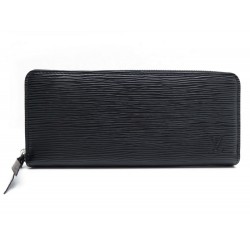 NEUF PORTEFEUILLE LOUIS VUITTON CLEMENCE M60915 CUIR EPI NOIR BLACK WALLET 420€