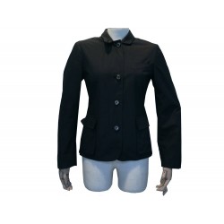 VESTE IMPERMEABLE LORO PIANA 40 IT 36 FR S BLOUSON MANTEAU NOIR JACKET 1450€