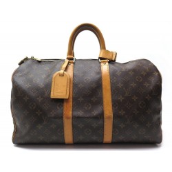 SAC DE VOYAGE A MAIN LOUIS VUITTON KEEPALL 45 EN TOILE MONOGRAM HANDBAG 1040€