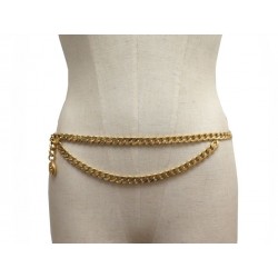 CEINTURE CHANEL CHAINE METAL DORE 