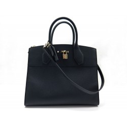 NEUF SAC A MAIN LOUIS VUITTON CITY STEAMER GM M53031 CUIR GRAINE NOIR BAG 3100€