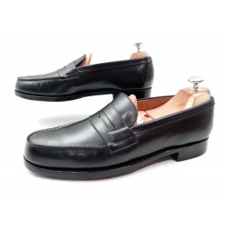 CHAUSSURES JM WESTON MOCASSINS 180 8B 42 FIN EN CUIR NOIR LOAFER SHOES 575€