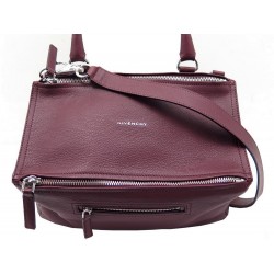 NEUF SAC A MAIN GIVENCHY PANDORA EFE0136 EN CUIR BORDEAUX BURGUNDY PURSE 1550