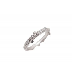 NEUF BAGUE MAUBOUSSIN LA PASSION EST UN VOLCAN EN OR BLANC & DIAMANTS RING 695€