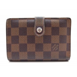 PORTEFEUILLE LOUIS VUITTON VIENNOIS TOILE DAMIER EBENE PORTE MONNAIE WALLET 510