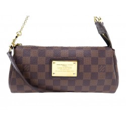 SAC A MAIN LOUIS VUITTON TOILE DAMIER EBENE POCHETTE BANDOULIERE HAND BAG 675