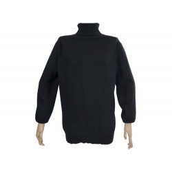 PULL ERIC BOMPARD COL ROULE 48 M EN CACHEMIRE NOIR BLACK CASHMERE SWEATER 290€