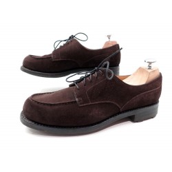 CHAUSSURES JM WESTON GOLF 641 DERBY DAIM MARRON 9C 43 FIN DEER SHOES 650€