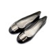 NEUF CHAUSSURES SALVATORE FERRAGAMO BALLERINES 9.5 C 41 FR CUIR VERNI SHOES 475€