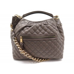 SAC A MAIN MARC JACOBS STAM EN CUIR MATELASSE TAUPE QUITED HANDBAG PURSE 1055€