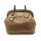 SAC A MAIN PRADA EN CUIR MARRON PORTE EPAULE BROWN LEATHER HAND BAG PURSE 1300