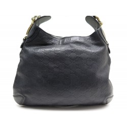 SAC A MAIN GUCCI GUCCISSIMA HOBO MONOGRAM 145826 CUIR NOIR LEATHER HANDBAG 1615€