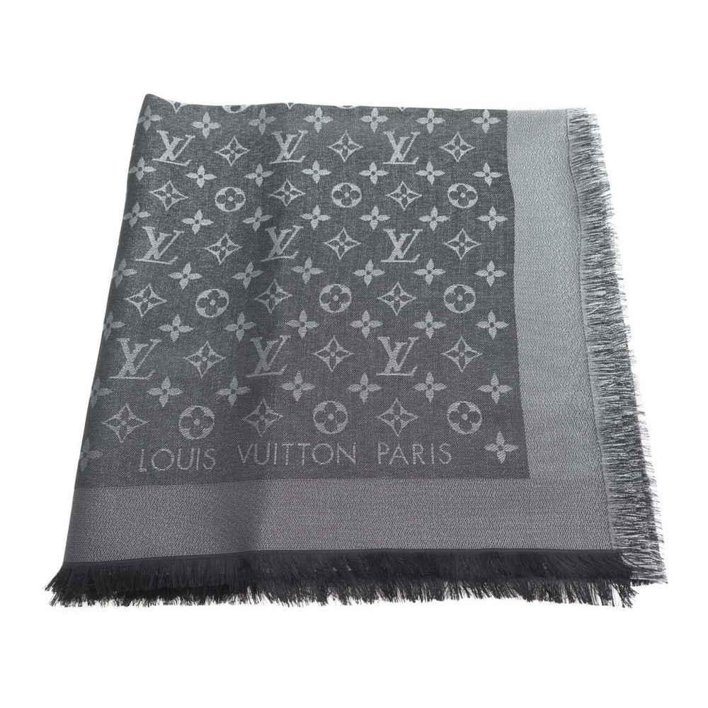 Louis Vuitton Monogram Black Silver shawl, Women's Fashion, Dresses & Sets,  Traditional & Ethnic wear on Carousell