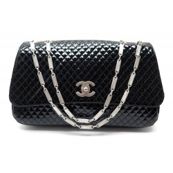 NEUF SAC A MAIN CHANEL TIMELESS BANDOULIERE EN CUIR VERNI MATELASSE PURSE 4100€