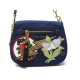 NEUF SAC A MAIN MARC JACOBS NOMAD PATCHWORK SMALL BANDOULIERE EN NYLON BLEU 435€