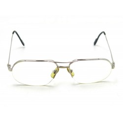 MONTURE DE LUNETTES CARTIER 140 EN METAL ARGENTE MIXTE BOITE ETUI GLASSES 650€