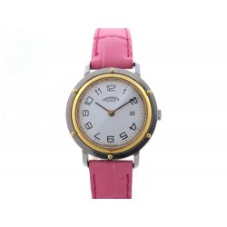 MONTRE HERMES CLIPPER MM 30 MM FEMME EN ACIER & PLAQUE OR QUARTZ WATCH 2690€