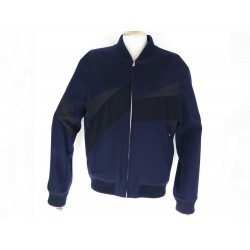 BLOUSON HERMES JOCKEY 48 M VESTE HOMME LAINE BLEU MARINE BLUE WOOL JACKET 2000€