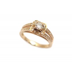 BAGUE MAUBAUSSIN CHANCE OF LOVE OR ROSE N 2 T51 