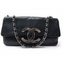 SAC A MAIN CHANEL TIMELESS CUIR SQUARE NOIR 