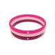 TRIO 3 BRACELETS CHANEL LOGO CC T 19 EN PLEXIGLAS ROSE PINK PLASTIC BANGLE 490€