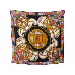 NEUF CHALE HERMES WASHINGTON CARRIAGE QUILT PATCHWORK CACHEMIRE SOIE SHAWL 4375€