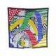 FOULARD HERMES ONE TWO THREE AND AWAY WE GO H673144S10 EN SOIE CARRE GEANT 725€