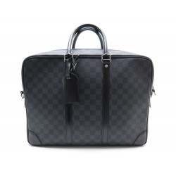 SAC A MAIN LOUIS VUITTON PORTE DOCUMENTS VOYAGE GM TOILE DAMIER GRAPHITE 1620€