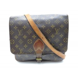 VINTAGE SAC A MAIN LOUIS VUITTON CARTOUCHIERE GM BESACE BANDOULIERE PURSE 1200€