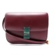 NEUF SAC A MAIN CELINE TROTTEUR MM CUIR VEAU BOX BORDEAUX BANDOULIERE BAG 3100€