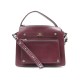 SAC A MAIN ZADIG & VOLTAIRE DELUXE BANDOULIERE EN CUIR BORDEAUX HANDBAG 500€