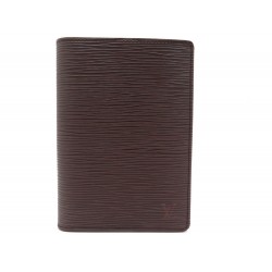 NEUF PORTEFEUILLE LOUIS VUITTON PORTE CARTE PERMIS CUIR EPI MARRON WALLET 410€