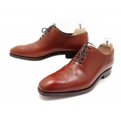 CHAUSSURES CARMINA RICHELIEU ONE CUT 8.5 42.5 EN CUIR MARRON LEATHER SHOES 395€