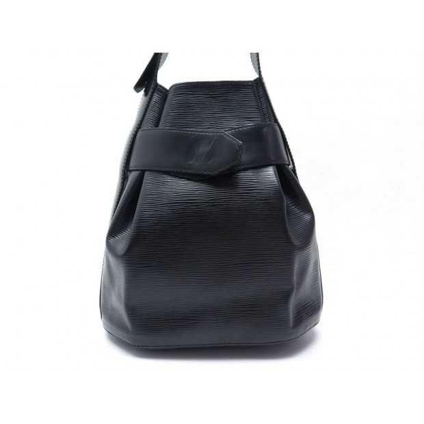 SAC A MAIN LOUIS VUITTON SEAU D'EPAULE BANDOULIERE CUIR EPI NOIR HANDBAG 1500€