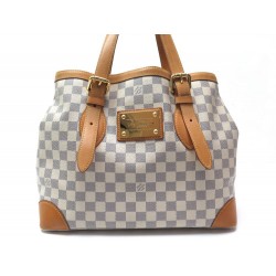 SAC A MAIN LOUIS VUITTON HAMPSTEAD GM EN TOILE DAMIER AZUR CANVAS HANDBAG 1310€