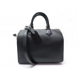 NEUF SAC A MAIN LOUIS VUITTON SPEEDY 25 BANDOULIERE CUIR EPI NOIR HANDBAG 1650€