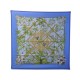 NEUF FOULARD HERMES SERENITE PAR ZOE PAUWELS EN SOIE BLEU CARRE SILK SCARF 370€