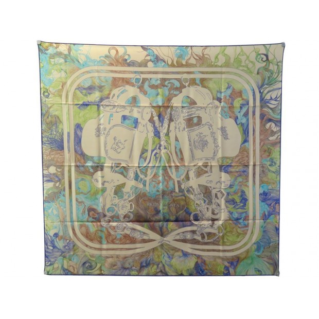 NEUF FOULARD HERMES BRIDES DE GALA EN FINESSE MANLIK EN SOIE CARRE SCARF 370€