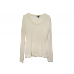 PULL LOUIS VUITTON TAILLE L 42 EN CACHEMIRE ECRU COL ROND CASHMERE SWEATER 890€