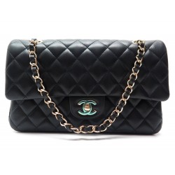 NEUF SAC A MAIN CHANEL TIMELESS BANDOULIERE EN CUIR MATELASSE NOIR HANDBAG 4800€