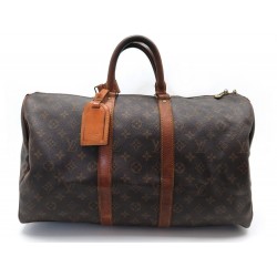 SAC VOYAGE A MAIN LOUIS VUITTON KEEPALL 45 TOILE MONOGRAM LV TRAVEL BAG 830