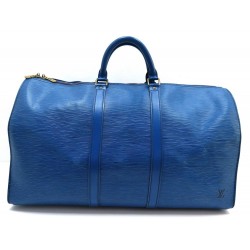 VINTAGE SAC DE VOYAGE A MAIN LOUIS VUITTON KEEPALL 50 CUIR EPI TRAVEL BAG 2490€