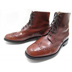 CHAUSSURES MONTANTES CHURCH'S RENWICK BOTTILLONS 10.5G 44.5 EN CUIR BOOTS 490€