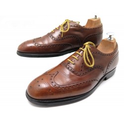 CHAUSSURES CHURCH'S CHETWYND RICHELIEU 9F 43 BOUT FLEURI CUIR MARRON SHOES 620€