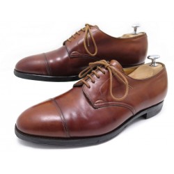 CHAUSSURES JOHN LOBB DERAN DERBY BOUT DROIT 7.5E 41.5 LARGE CUIR MARRON 