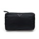 NEUF POCHETTE PRADA TROUSSE DE TOILETTE NYLON NOIR BLACK TOILET BAG CLUTCH 320