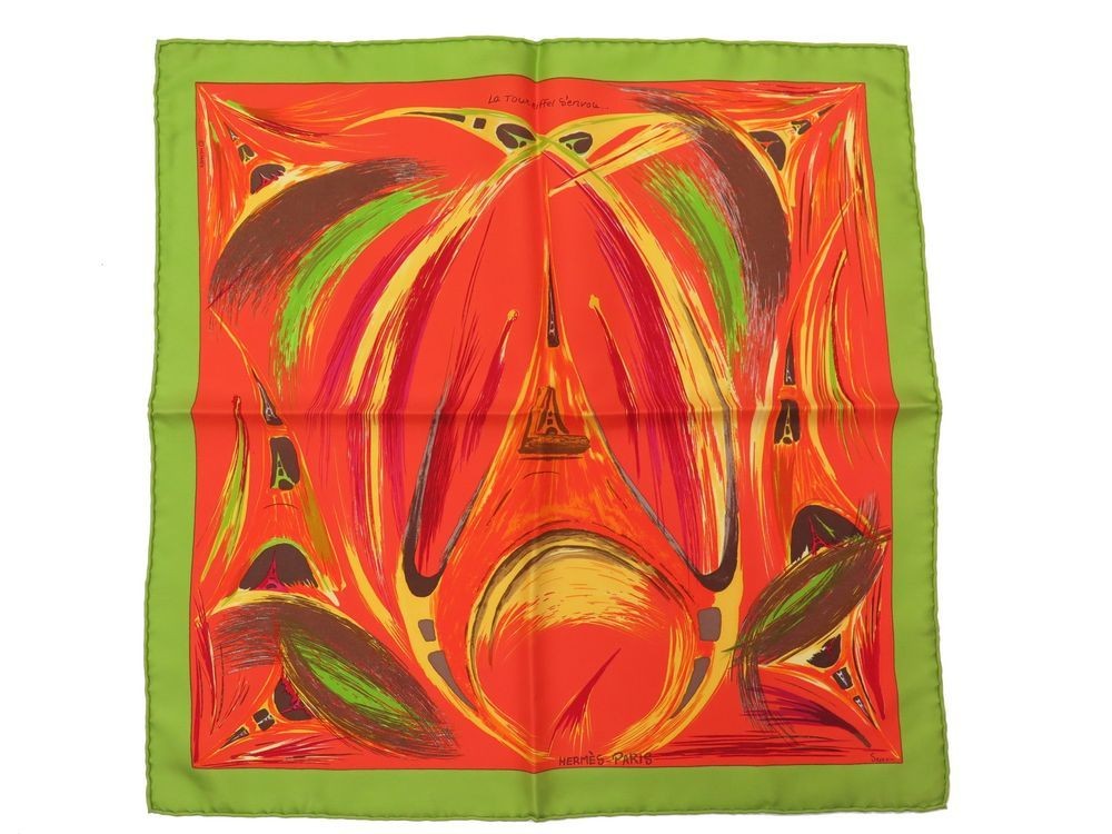 Hermès la tour discount eiffel s'envole silk scarf